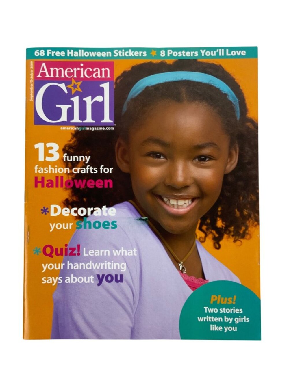 American Girl Magazine September October 2009 Halloween Crafts Stickers Posters